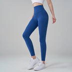 SOISOU Nylon Yoga Pants Gym Leggings Women Girl Fitness Soft Tights High Waist Elastic Breathable No T Line Sports Pants - Matrix-studios.com