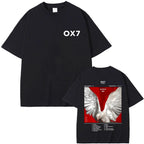 Rapper Niro OX7 Album Graphic T-shirt Men Women Hip Hop Fashion Pop Music T-shirts Male Casual Cotton Vintage T Shirt Streetwear