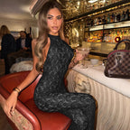 Avrilyaan Lace Seven-Point Long Pants Bodycon Sexy Party Deep V Playsuits Women Rompers Womens Jumpsuit 2025 Summer Overalls - Matrix Studios