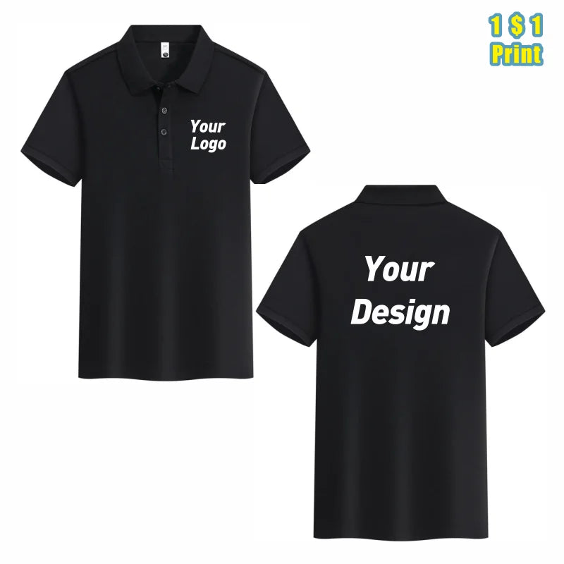 Polo Shirt Custom Logo Causal Embroidery Personal Company Brand Print Men And Women Clothing 16 Colors Summer Fashion Tops - Matrix-studios.com