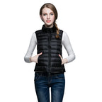 Women Sleeveless Vest Jackets Winter Fashion Male Cotton-Padded Vest Coats women Stand Collar Warm Waistcoats Clothing - Matrix Studios