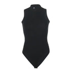 White Strappy Bodysuit Sexy Backless Ribbed Bodysuit Romper string femme sexy Sleeveless Tank Top gloved bodysuit Body Female - Matrix-studios.com