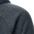 Autumn winter men's solid color hooded top Long sleeve side zipper design hoodie - Matrix Studios