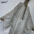 WINYI Africa Outfit Kimono New In Coats & Jackets Beach Cover Up Maxi Dress Cardigans Beach Wear Women 2024 Abaya Dubai Luxury - Matrix Studios