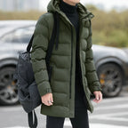 Winter Jackets Men Hooded Casual Long Down Jackets Thicker Warm Parkas New Male Outwear Winter Coats Slim Fit Jackets Size 4XL - Matrix Studios