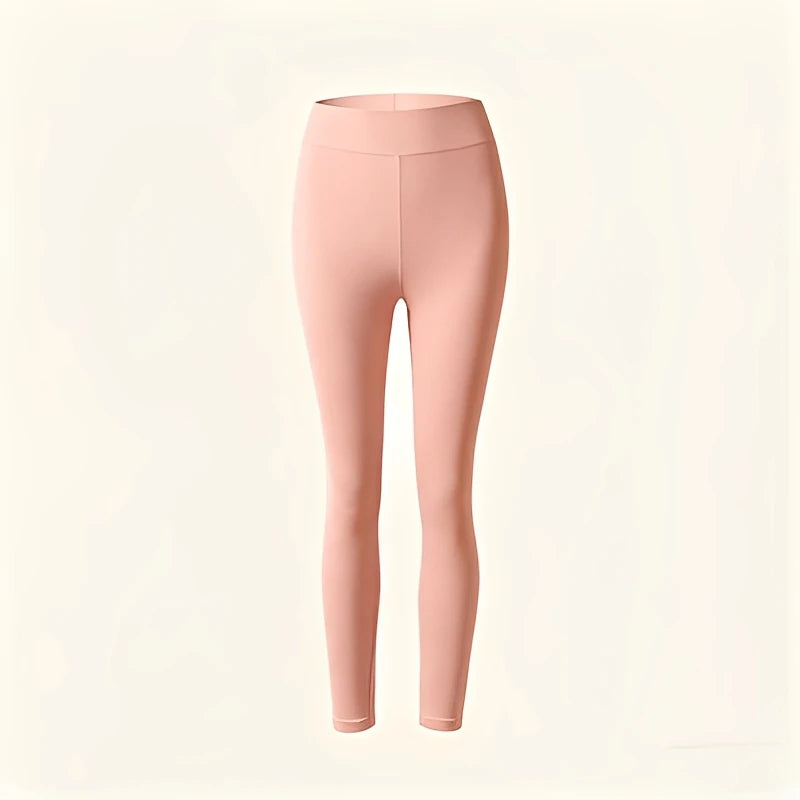 Winter Seamless Fleece Warm Leggings Female casual warm top Ladies Thermal Underwear 2pcs Set Slim Thin  Sports Fitness Leggings - Matrix-studios.com