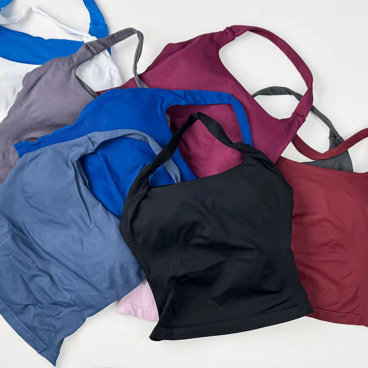 1-2pcs Gym Set Women Backless Tank Tops High Waist Scrunch Seamless Shorts High Waist Yoga Leggings Workout Sets Gym Suit - Matrix-studios.com
