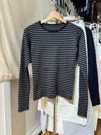 Pink Striped Slim Long Sleeve Tees Women Spring Casual Cotton O-neck Tshirt New Tops Clothes Sweet Cute  Vintage T-shirts Y2K - Matrix-studios.com