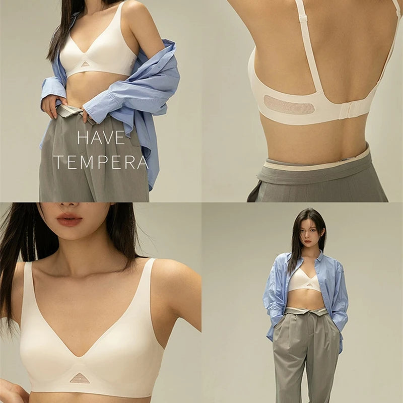 Wire Free Bra Brassieres Push Up Bralette Sexy Seamless Bras For Women Female Lingerie Woman Silky Underwear Intimate Sleepwear - Matrix Studios