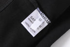Summer Vintage Distressed Washed Hole SATOSHI Tshirts Cotton Black Circular Line Pattern Short Sleeve Men Women Street Outfit - Matrix-studios.com