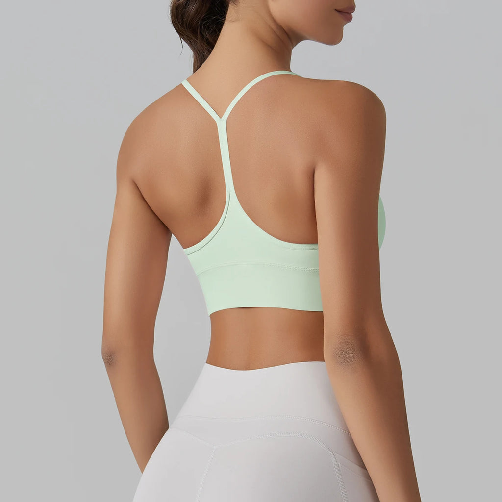 Women Sport Bra Fitness Top Yoga Bra Underwear Sexy Y-back Running Yoga Gym Crop Top Women Push Up Sports Bra - Matrix Studios