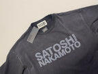 Summer Men Women Satoshi Nakamoto Tshirts Oversized High Quality Washed Letters Logo Print T Shirt with Tag - Matrix-studios.com