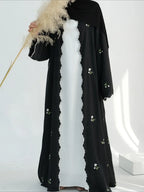 Eid Muslim Abaya for Women Embroidery Cardigan Dresses Abayas Ramadan Morocco Dubai Jalabiya Kaftan Vestidos Arab Long Robe 2025 - Matrix-studios.com
