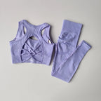 2PCS Sports Bra Women's Set Professional Fitness Tank Top Bra Shockproof Running Leggings Yoga Suit Beautiful Back Bra Clothing - Matrix-studios.com