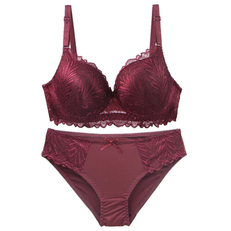 DaiNaFang Push Up Bras Set For Women Breathable Lift 34/75 36/80 38/85 40/90 42/95 BC Cup Underwear Bow Lingerie - Matrix-studios.com