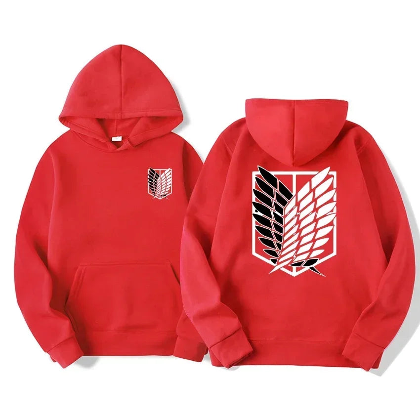 Japan Anime Attack on Titan Men Hoodies Spring Autumn Hip Hop Casual Pullover Top Hoodie Fashion Sweatshirts Jogging Sportswear - Matrix Studios