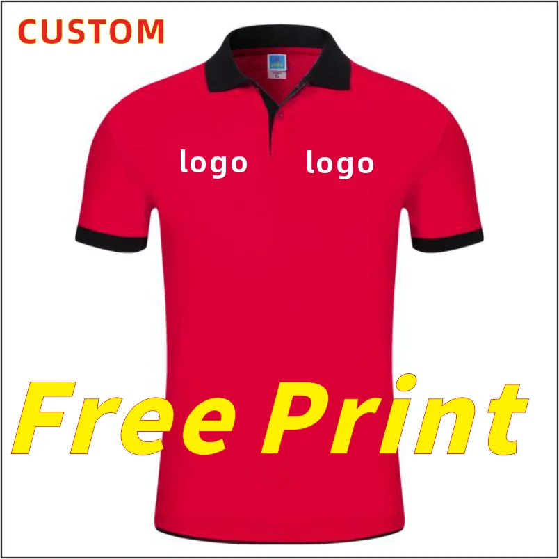 POLO Shirt Customized Print Logo Summer Short Sleeve Print Image Personalized Customized Work Suit T-shirt Embroidered Polo Coll - Matrix-studios.com