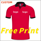 POLO Shirt Customized Print Logo Summer Short Sleeve Print Image Personalized Customized Work Suit T-shirt Embroidered Polo Coll - Matrix-studios.com