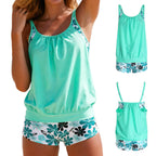 Women'S Tankini Sets Sexy Push Up Two Piece Swimsuits Backless Vintage Swimsuit Two Piece Retro Ruched Women Swimwear - Matrix-studios.com