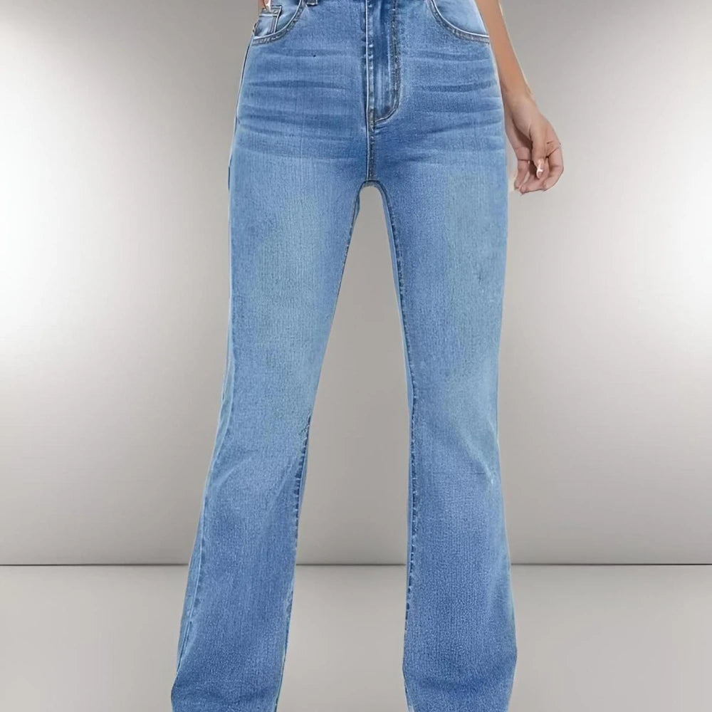 New women's hot jeans slimming European and American style casual versatile high waist washed Denim trousers for women - Matrix-studios.com