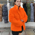 Fancy Rani Natural Rabbit Fur Coat Women Winter Jacket Real Leather And Fur Women's Clothing Female Outerwears With 2024 - Matrix Studios