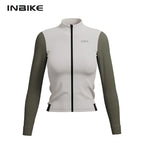 INBIKE Warm Thermal Cycling Jersey Set for Women Comfortable Fleece Road Bike Bib Pants Windproof Road MTB Clothing with Pockets - Matrix-studios.com
