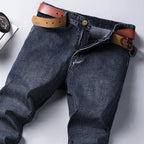 Spring Autumn Business Men Jeans Casual Straight Stretch Fashion Classic Black Sky Blue Grey Work Denim Trousers Brand Clothing - Matrix Studios