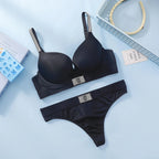 Victoria Secret Shine Script Thong Panty And Very Sexy Logo Shine Strap Push Up Bra Women Sexy Lingerie Set Trending - Matrix-studios.com