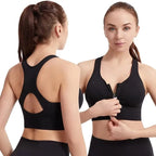 CZGUKE Women's Zipper Sports Bra Vest Plus Size Shock Resistant Bra Women's yoga Running Fitness Bra Women's Underwear - Matrix Studios