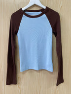 Pink Striped Slim Long Sleeve Tees Women Spring Casual Cotton O-neck Tshirt New Tops Clothes Sweet Cute  Vintage T-shirts Y2K - Matrix-studios.com