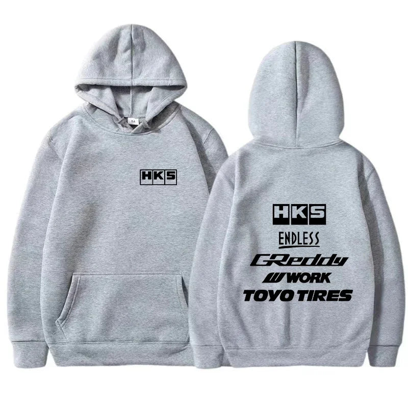 2025 Men Fashion Cool Hoodie Japan JDM Modified Car HKS ENDLESS Hoody Men Women Vintage Casual Sweatshirt Long Sleeve Pullovers - Matrix Studios