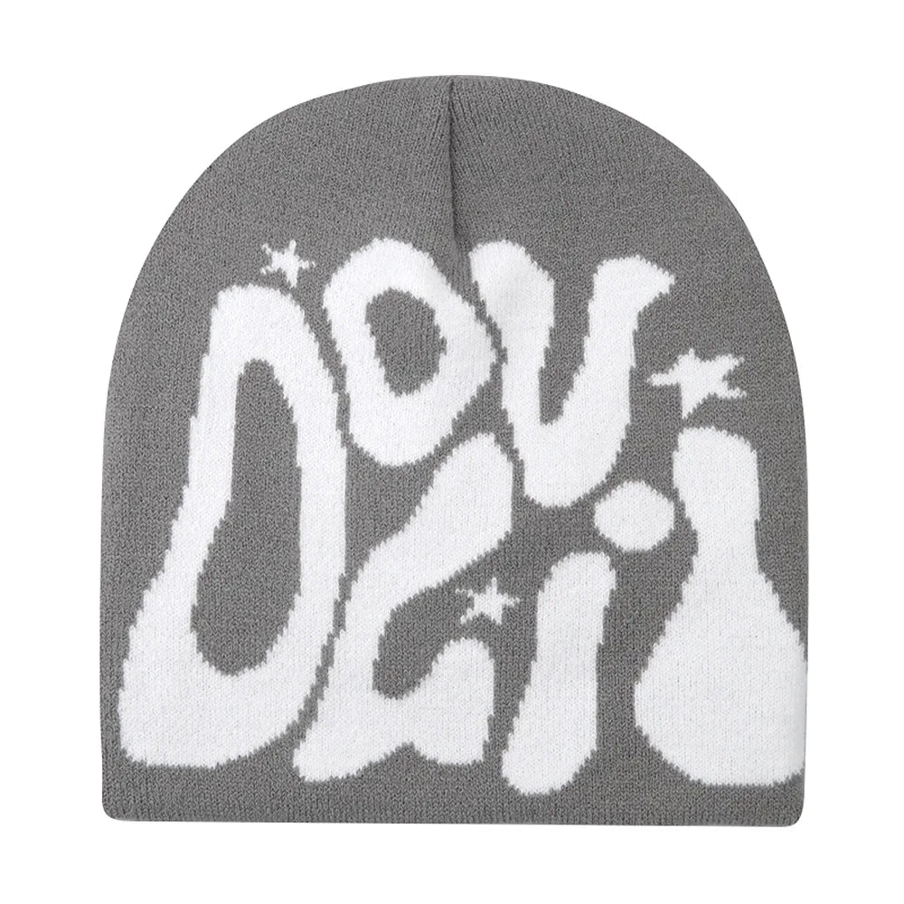 New Autumu Winter Keep Warm Knit Hat Women Men Skiing Beanies Outdoor Cold Hat Cycling Skullcap Fashion Letter Y2K Hiphop Beanie