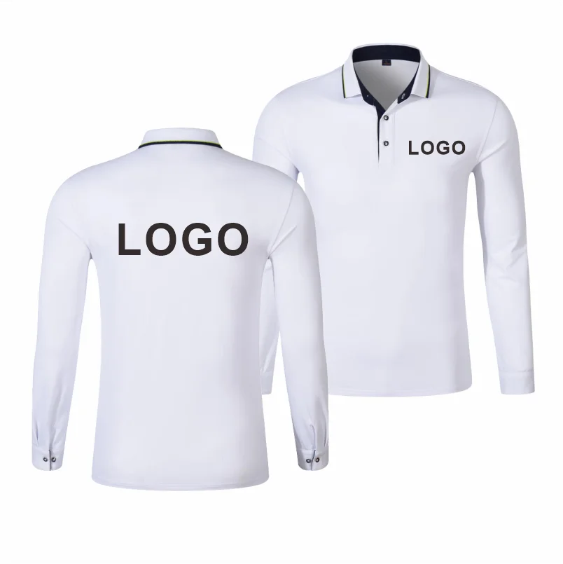 Long Sleeve Polo Shirt 2023 New Casual Long Sleeve Top Personal Company Custom Embroidery Men and Women Polo Shirt Long  Sleeve - Matrix-studios.com
