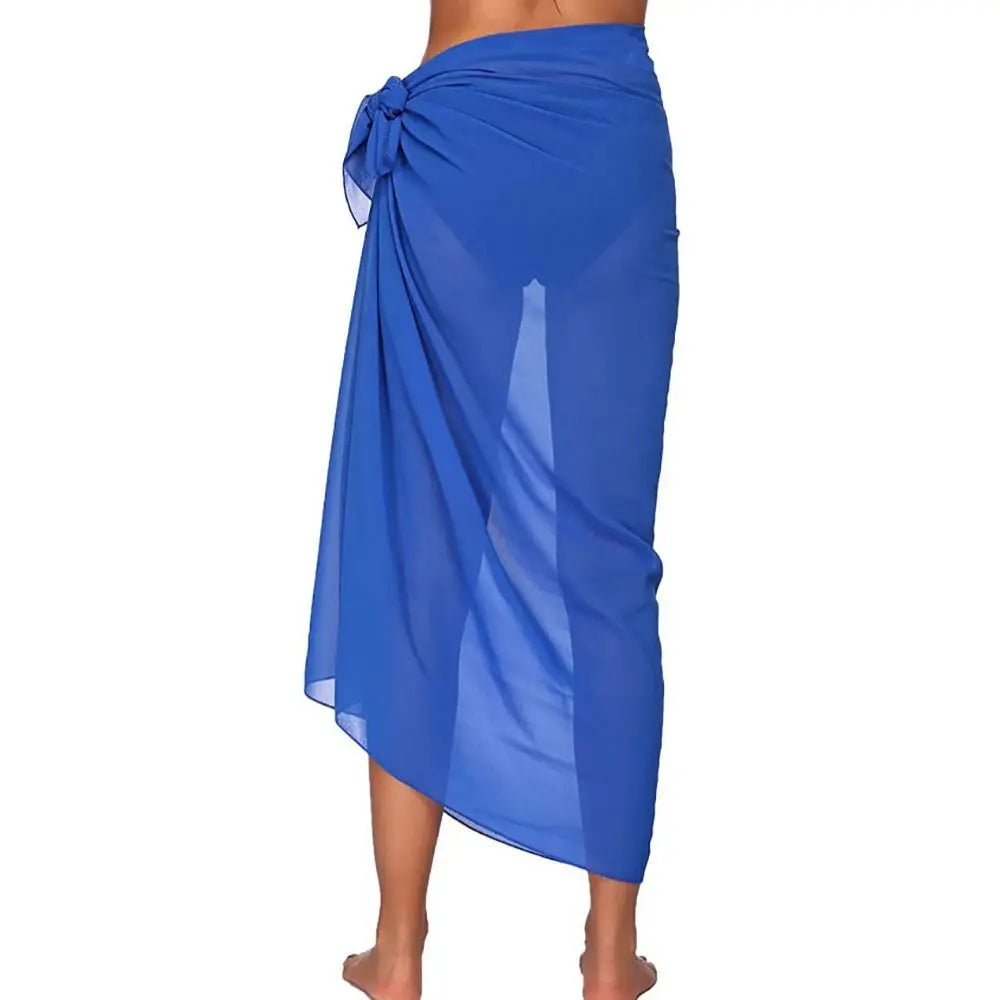 Fashion Multicolor Bikini Cover-ups Chiffon Travel Swimsuit Coverup Long Sarong One Piece Beach Scarf Female - Matrix Studios
