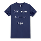 EU size 100% pure cotton custom T-shirt front and back team school uniform store logo text photo for men's personalized high-end - Matrix Studios