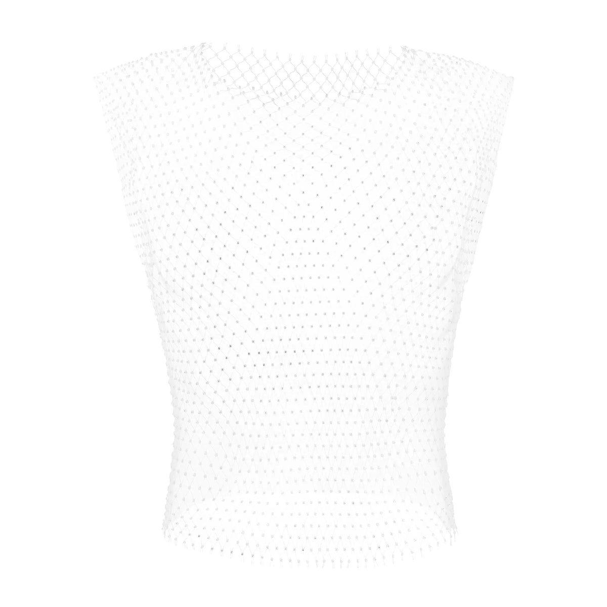 Men Sexy Tank Tops Fishnet Rhinestone Shiny Hollow Vest Man Mesh See-Through Sleeveless T-Shirt Transparent Clothing - Matrix Studios