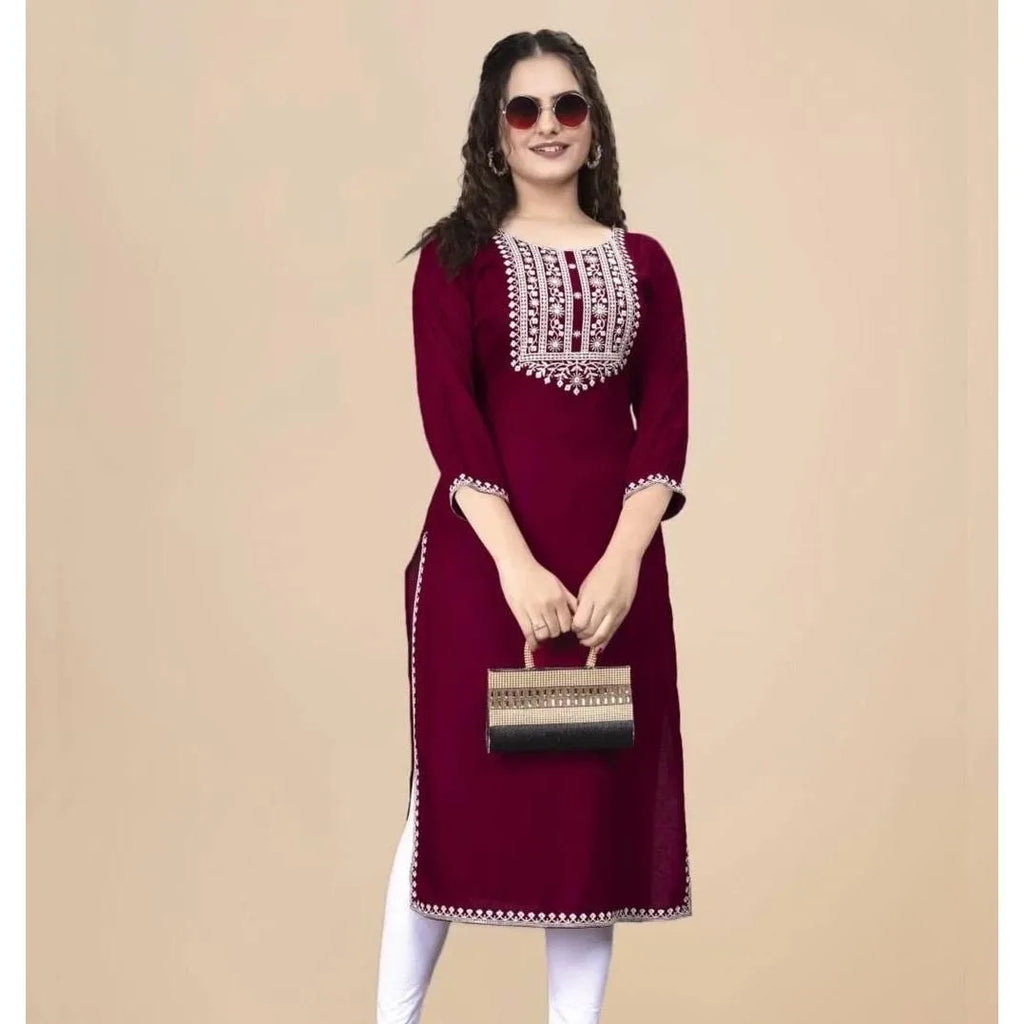Muslim Kurt Women's Fashionable And Comfortable Dress With Flowers Straight Tube And National style Abito Donna Musulmana - Matrix-studios.com