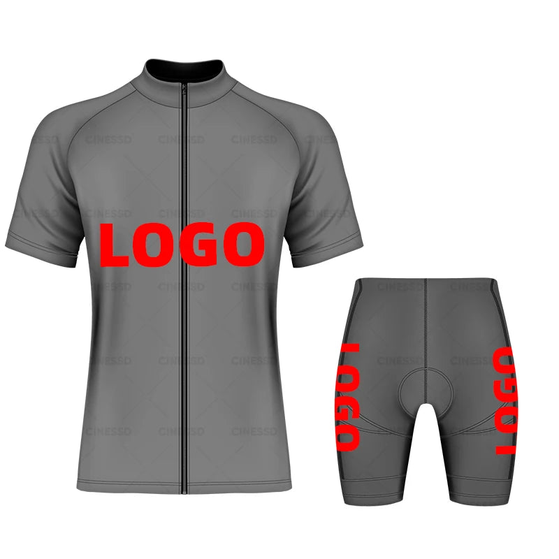 Men Women Outdoor Customize Short Sleeve Bike Cycling Jersey Sets Printon Breathable Mountain Bicycle Clothing Top Uniform Suits - Matrix-studios.com