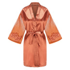 Caramel Wedding Bride Bridesmaid Robes Dressing Gown Sexy Women Bathrobe Night Shirts Short Women Kimono Mesh Sleeve - Matrix-studios.com