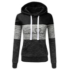 Women Tracksuit Printing Hooded Sweatshirt Sweatpant Color Block Versatile Casual Jogging Pullovers Sport Trousers Outfits S-3XL - Matrix-studios.com