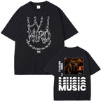 Rapper Niro OX7 Album Graphic T-shirt Men Women Hip Hop Fashion Pop Music T-shirts Male Casual Cotton Vintage T Shirt Streetwear