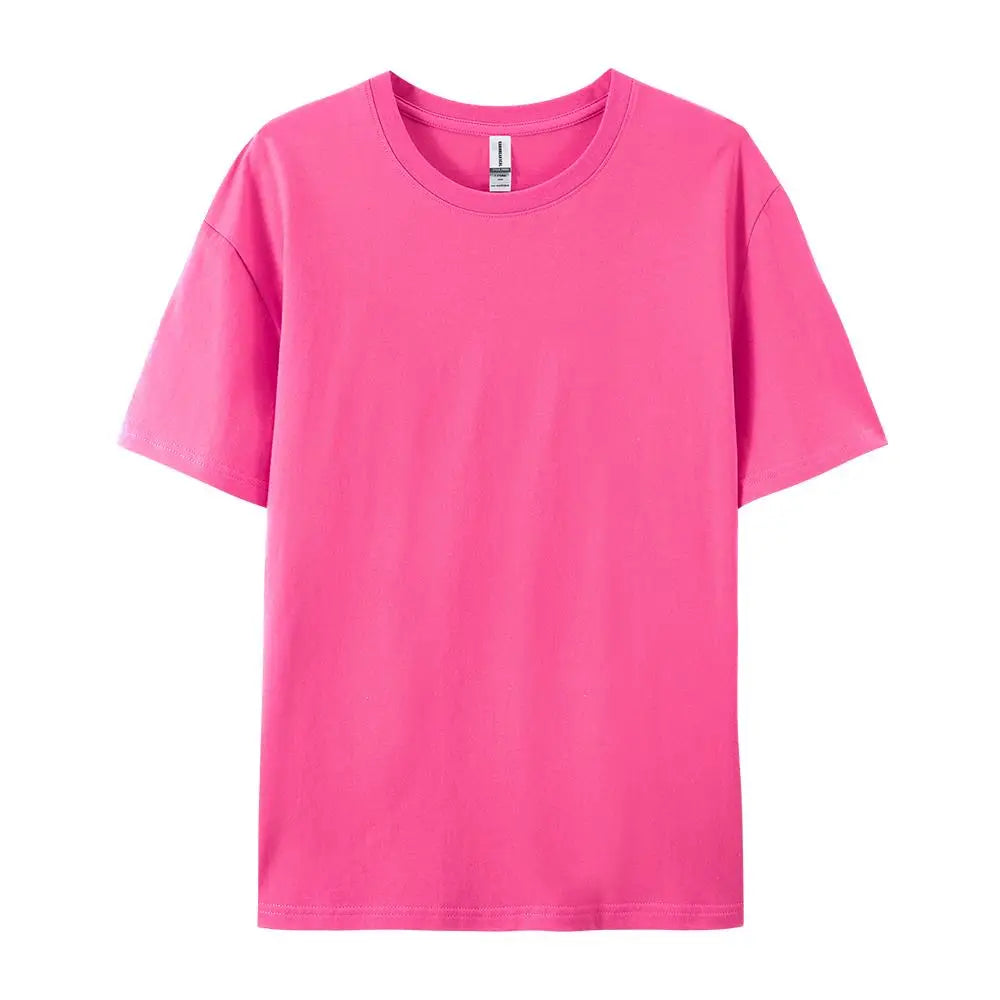 100% Cotton Solid T-shirts Women Sporty Short Sleeve Tees Fashion Casual White Black Clothing Loose O-Neck Female Summer Tops - Matrix-studios.com