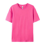 100% Cotton Solid T-shirts Women Sporty Short Sleeve Tees Fashion Casual White Black Clothing Loose O-Neck Female Summer Tops - Matrix-studios.com