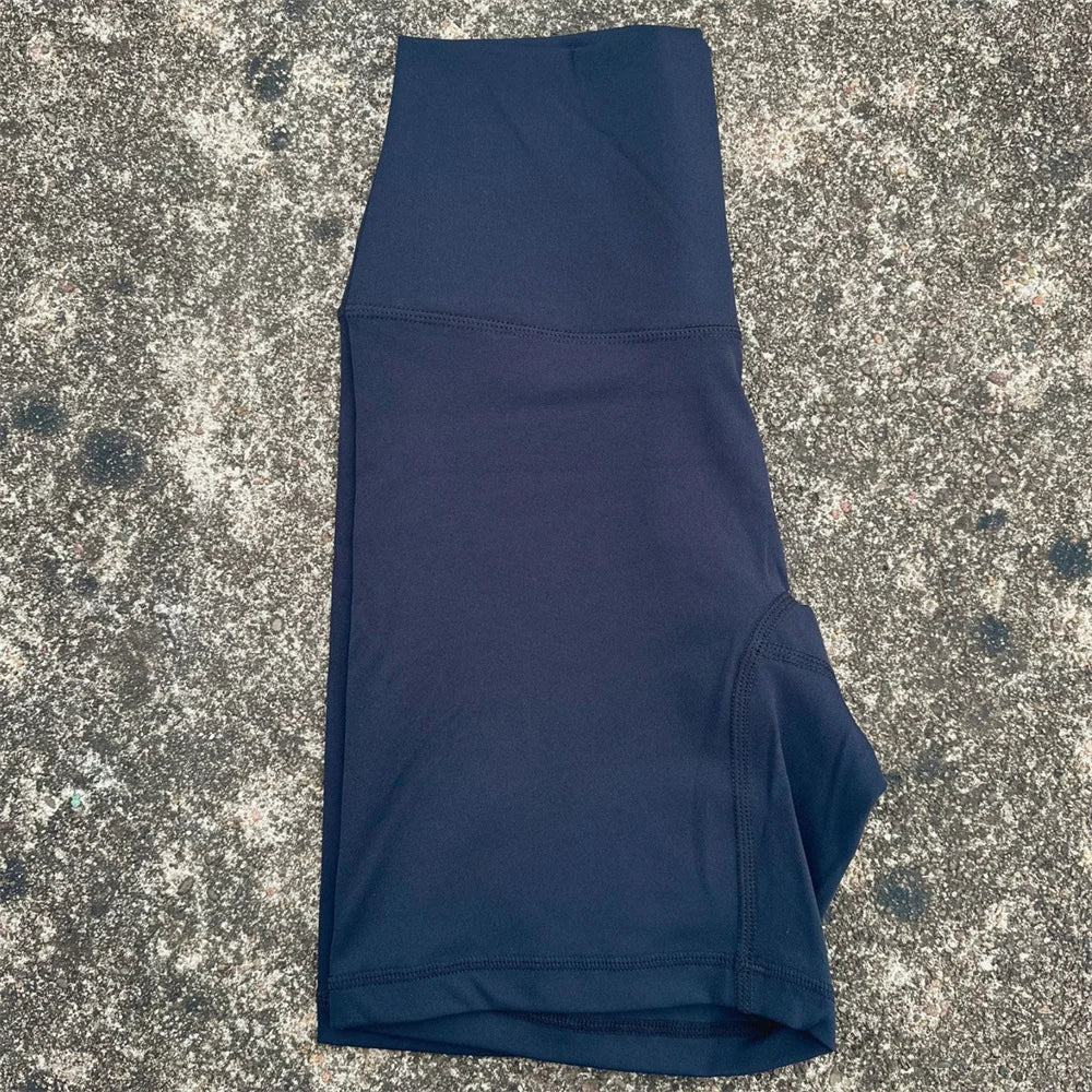 Solid Color High Waist Yoga Short Leg Cycling Women Fitness Sports Short Comprehensive Training Jog Squat Proof Internal Pocket - Matrix Studios