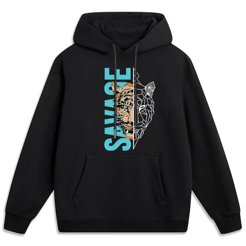 Plus Size Men's Hoodies 7XL 6XL Loose Casual Sweatshirts Fashion Long Sleeve Tops 185KG Hooded Pullover Streetwear Male Clothing - Matrix Studios