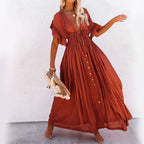 Sexy Bikini Cover-ups Long White Tunic Casual Summer Beach Dress Elegant Women Clothing Beach Wear Swim Suit Cover Up Q1982 - Matrix Studios