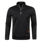 Men's Sweatshirts Half Zipper Pullover Male Long Sleeve Flleece Sweater Standcollar Snowflakes Hoodies Men Clothes - Matrix Studios