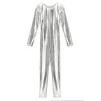 Womens Metallic Shiny Bodysuit Clubwear Long Sleeve Slim Fit Full Body Jumpsuit Nightclub Rave Party Musci Festival Costumes - Matrix Studios