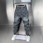 Jacquard American Classic Jeans Fashion Joints Harem Pants High Quality  Loose Harajuku Straight-Leg Trousers Men Clothing - Matrix Studios