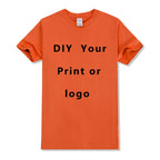 EU Size 100% Cotton Custom T Shirt Make Your Design Logo Text Men Women Print Original Design Gifts Tshirt - Matrix Studios